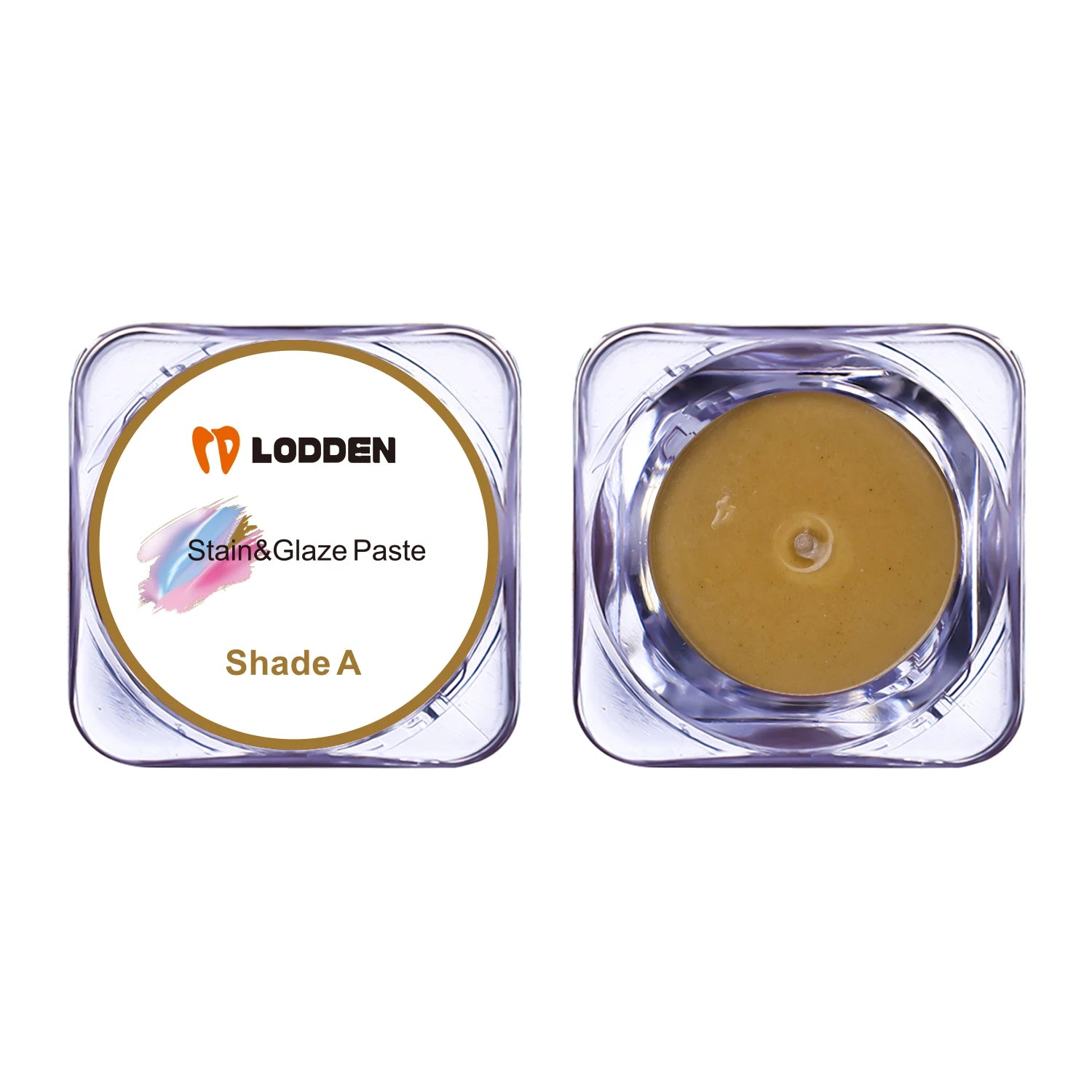 Lodden Multi-Color Dental Staining Glaze 4g Low Temperature Fluorescent Stains Aesthetic Set for Realistic Crown Effects