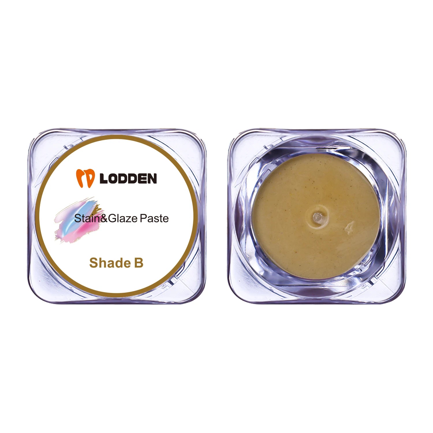 Lodden Multi-Color Dental Staining Glaze 4g Low Temperature Fluorescent Stains Aesthetic Set for Realistic Crown Effects