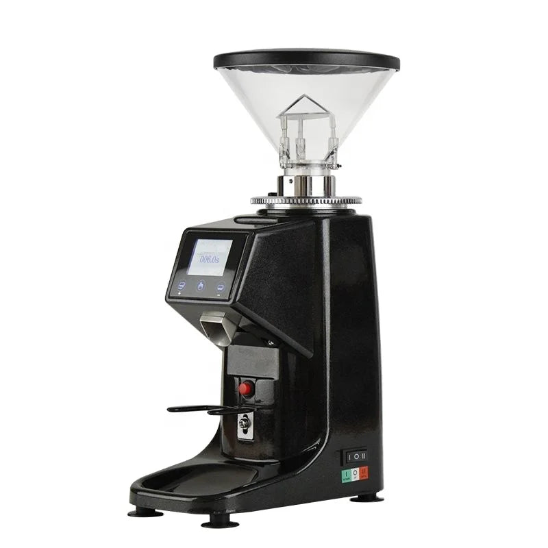 Commercial LED Screen Espresso Grinder 64mm Burr Electric Coffee Grinder Machine
