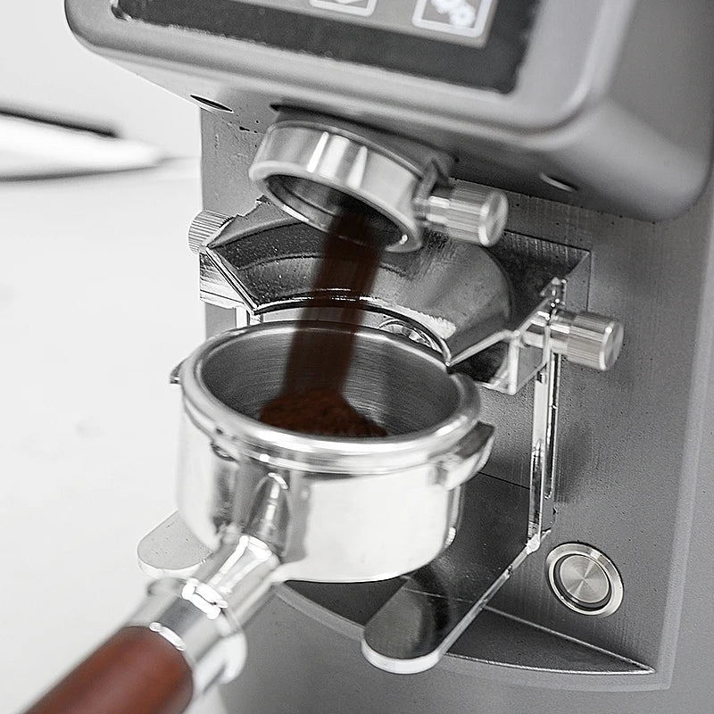 90mm Titanium Flat Burr Commercial Coffee Grinder Electric Digital Control Coffee Bean Grinders for Espresso