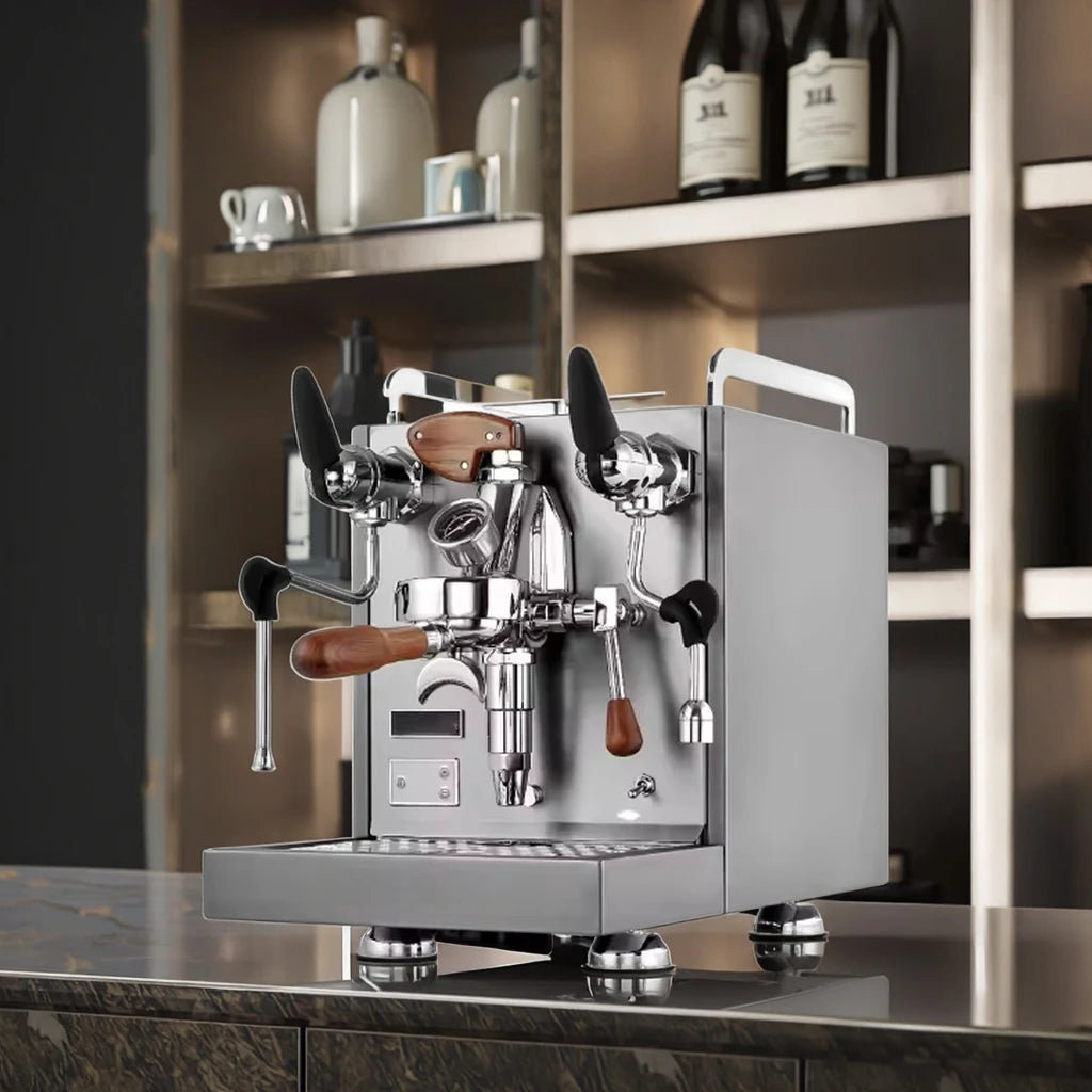 Professional Commercial Semi-Automatic Electric 15 Bar Stainless Steel Vibration Pump Brew System Espresso Machine for Hotel