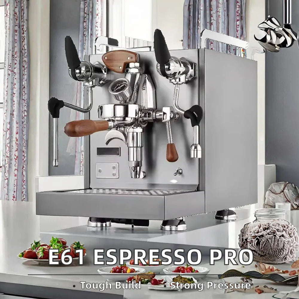 Professional Commercial Semi-Automatic Electric 15 Bar Stainless Steel Vibration Pump Brew System Espresso Machine for Hotel