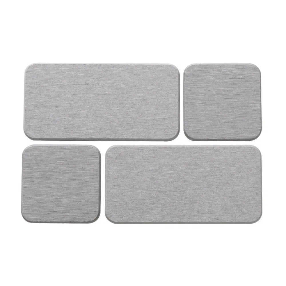 4 Pcs Fast Drying Diatomite Stone Sink Tray Dry and Tidy Instant Dry Sink Stone Soap Tray Hand Soap Holder