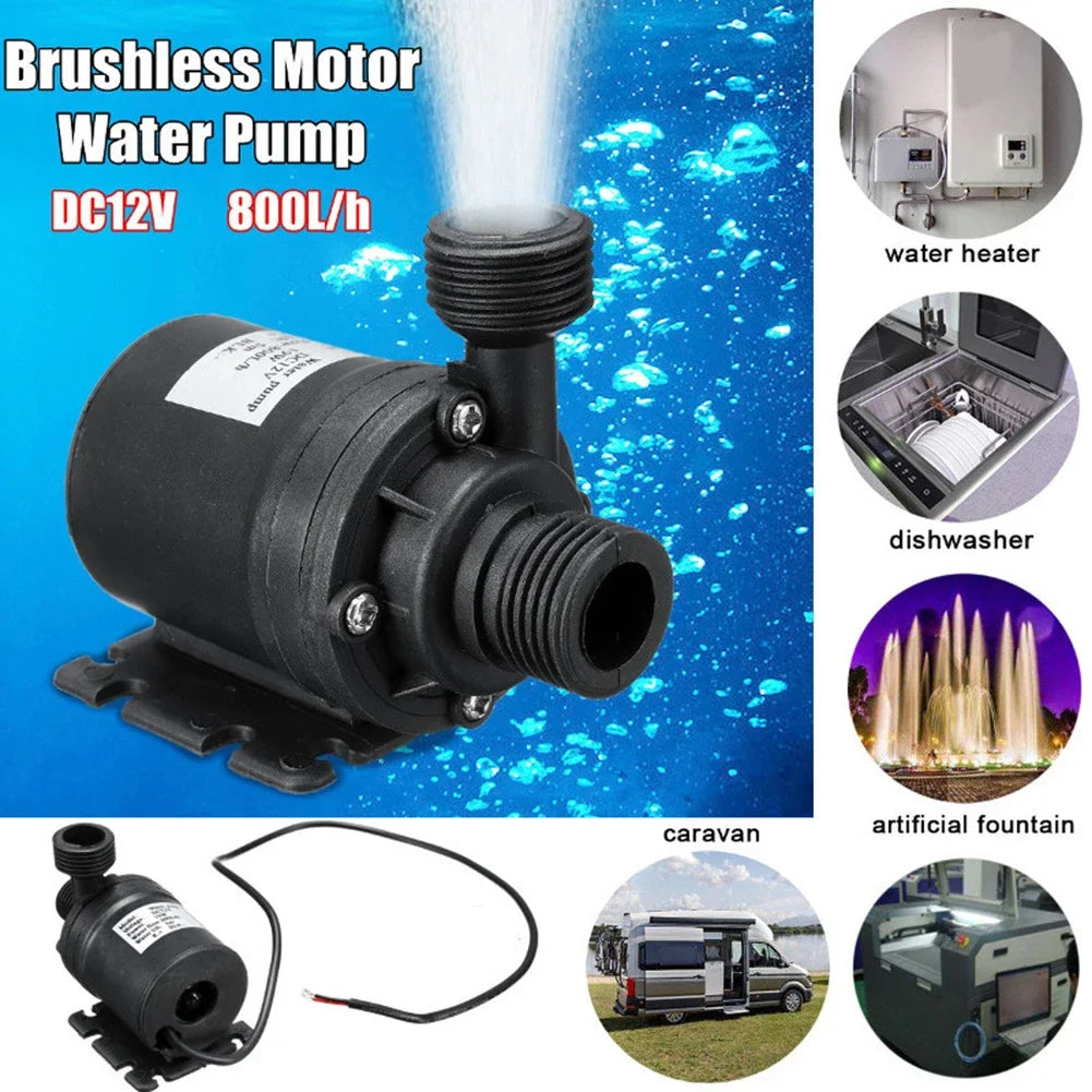 50W Solar Water Pump Low Noise Solar Fountain with Battery Backup for Continuous Operation solar pump basin for Garden and Pond