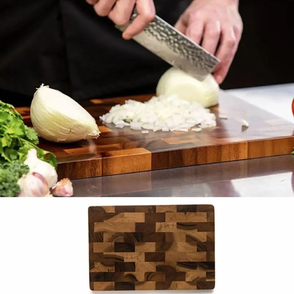 Tagliere per giunzioni in legno di acacia a doppia faccia utilizzando tagliere a prova di muffa Tagliere rettangolare a prova di umidità per frutta