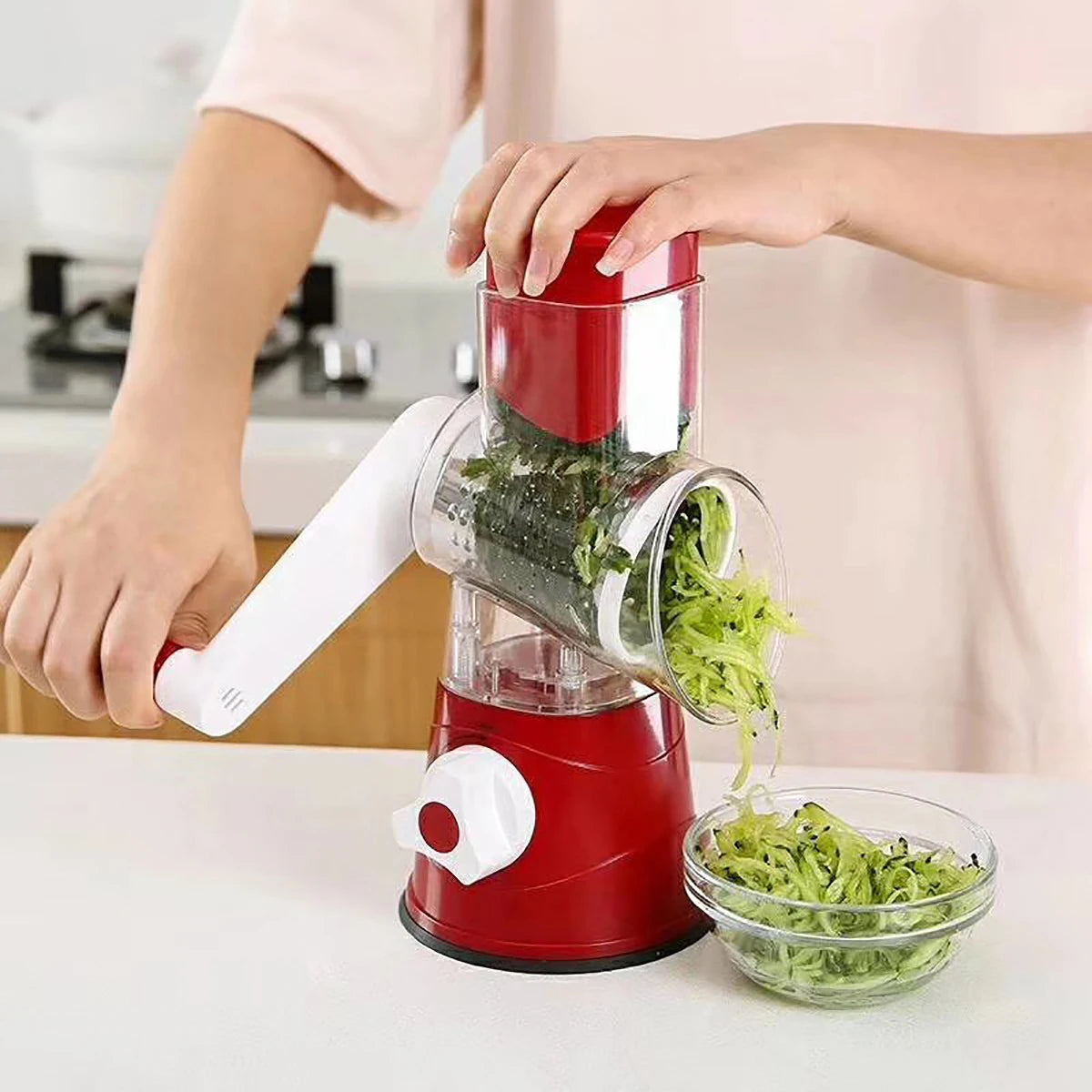 Household Multifunctional  Roller Vegetable Cutter Hand Crank Kitchen  Grater Cheese Peanut Cookie Chopper tools
