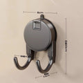 Gancio a ventosa Nessuna perforazione richiesta Ganci da bagno Porta della cucina Gancio per vestiti posteriori Ganci doppi Ganci robusti ganci portanti