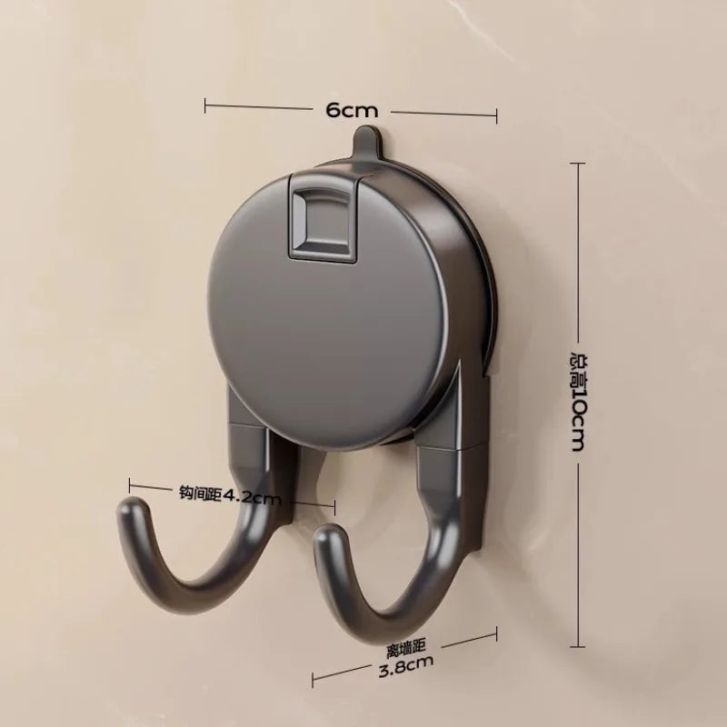 Gancio a ventosa Nessuna perforazione richiesta Ganci da bagno Porta della cucina Gancio per vestiti posteriori Ganci doppi Ganci robusti ganci portanti