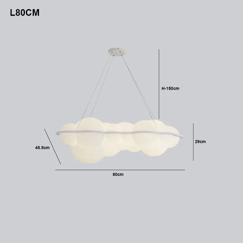Lampadario a LED Moderno Minimalista, Lampada a Sospensione a Forma di Nuvola, Decorazione per Camera da Letto, Sala da Pranzo, Soggiorno, Bancone