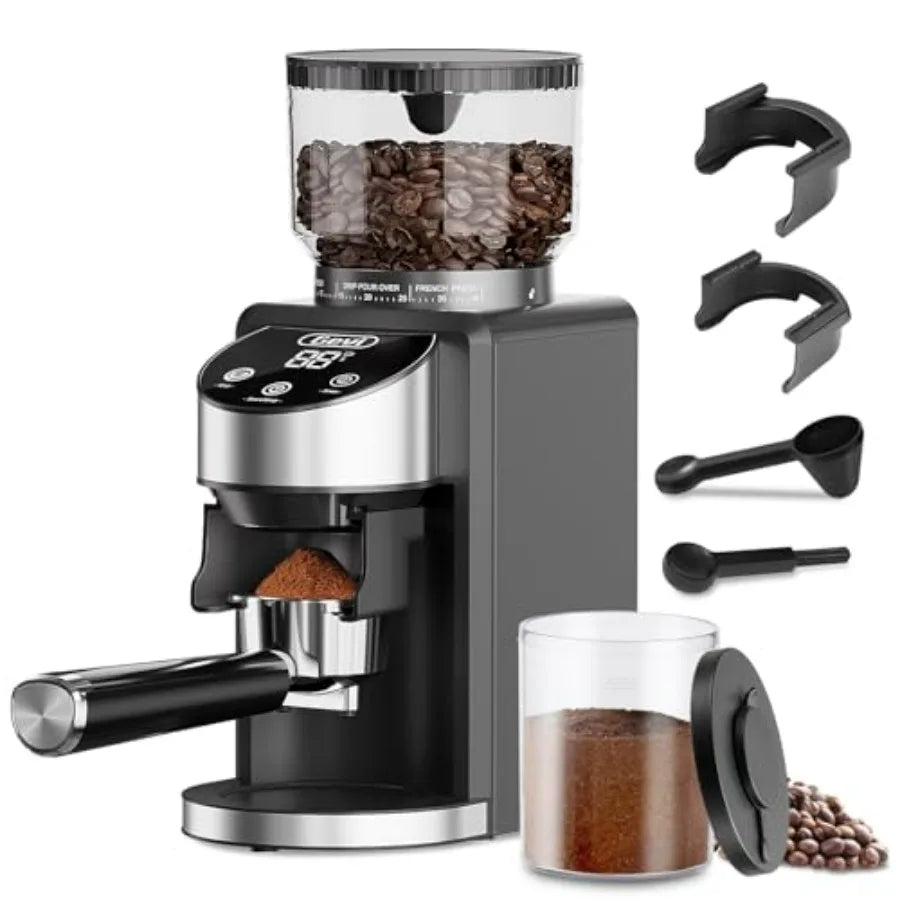 Electric Coffee Grinder with 35 Grind Settings for Espresso Drip French Press Burr Coffee Grinder for Home Use Anti-static Desi