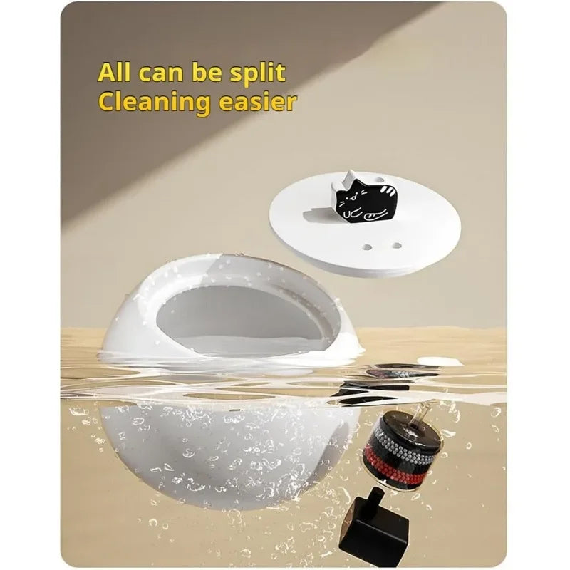 1L/1.5L Ceramic Cat Water Fountain Automatic Pet Water Dispenser Bowl with silent pump 1 filter distributeur automatique chat