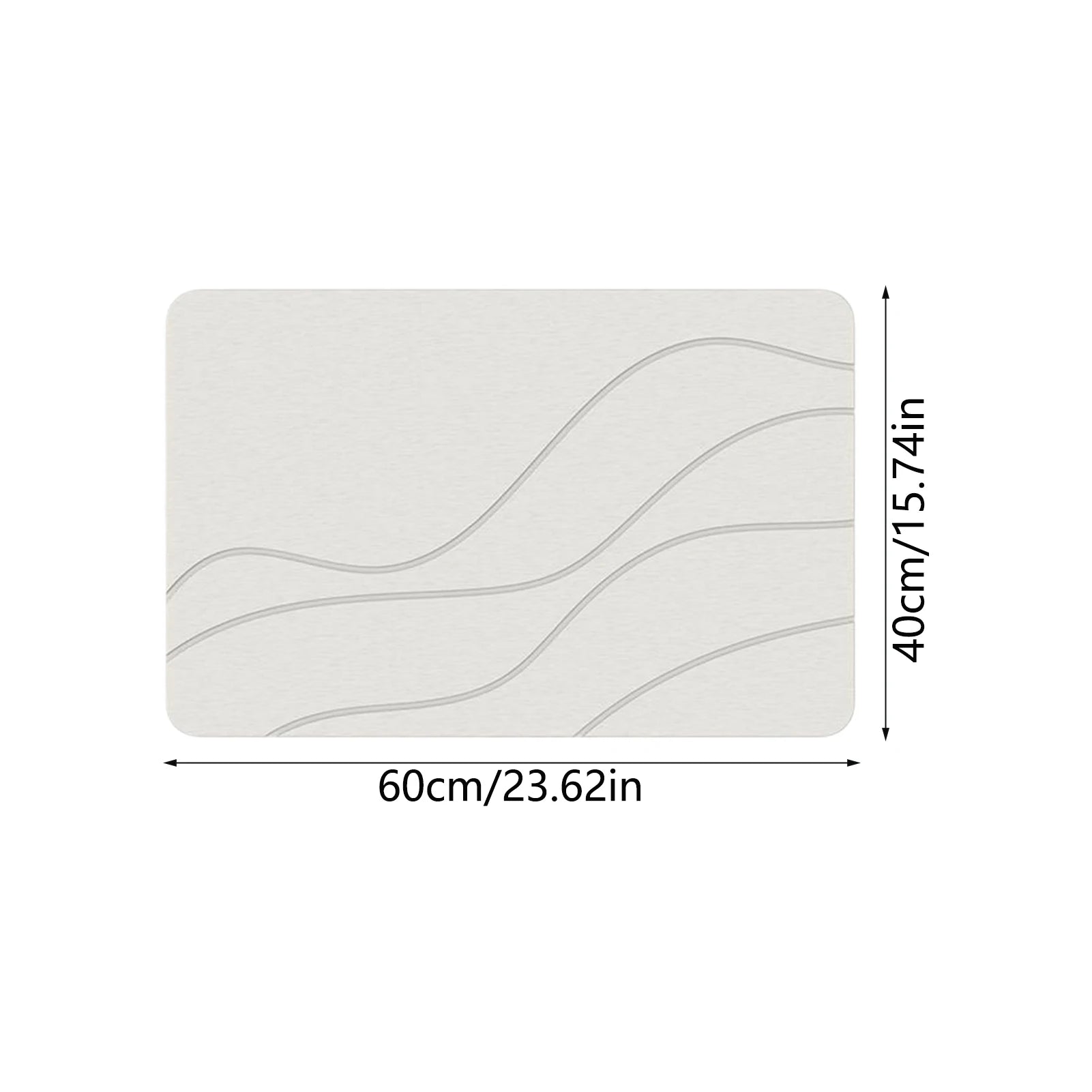 Bath Drying Mat Diatom Mud Soft Mat Toilet Door Non slip Mat Water Absorption Quick Drying Diatomite Shower Mat