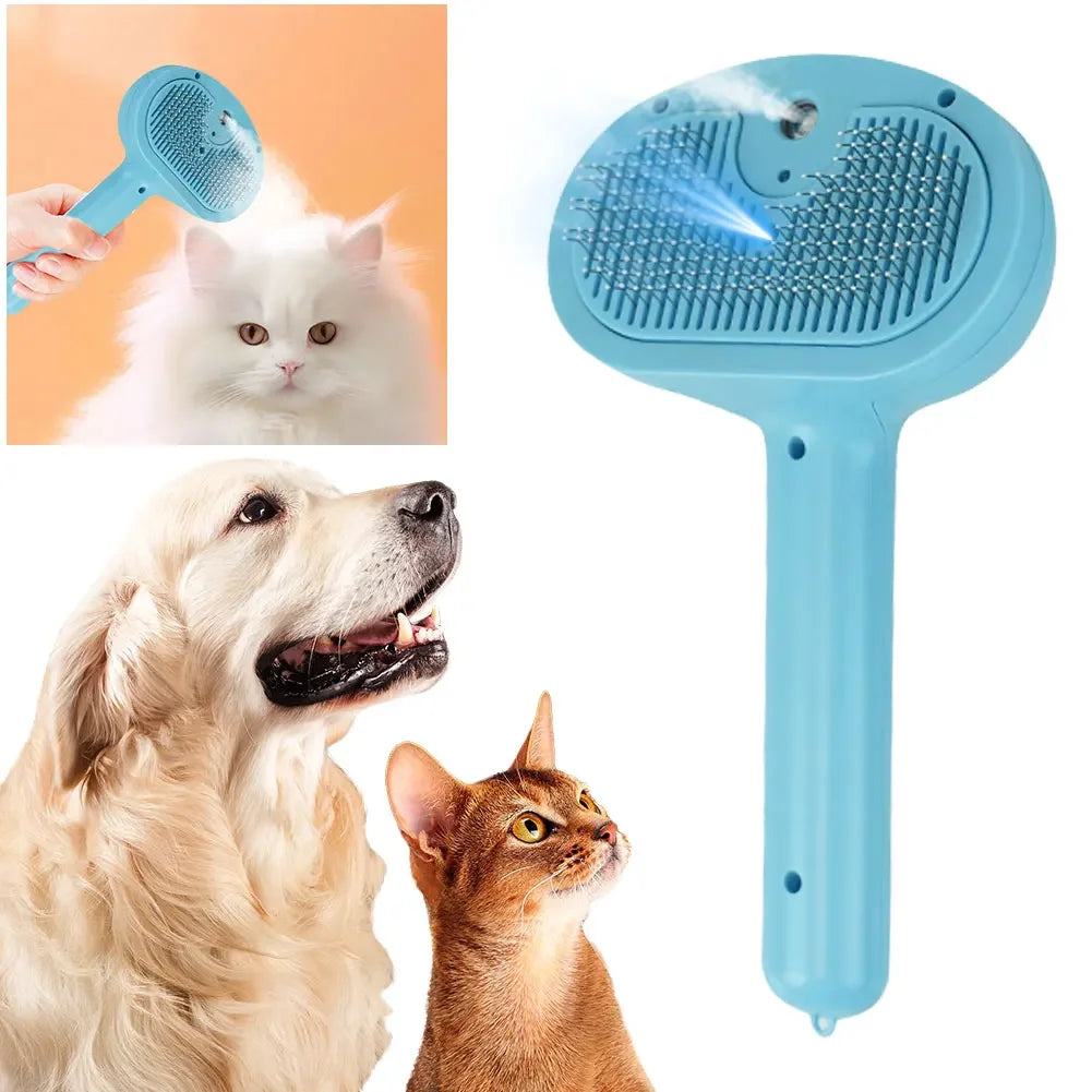 Self-cleaning Pet Hair Remove Comb Multi-Function Electric Spray Steam Brush For Cats Grooming Brushes Dog Combs Pet Supplies