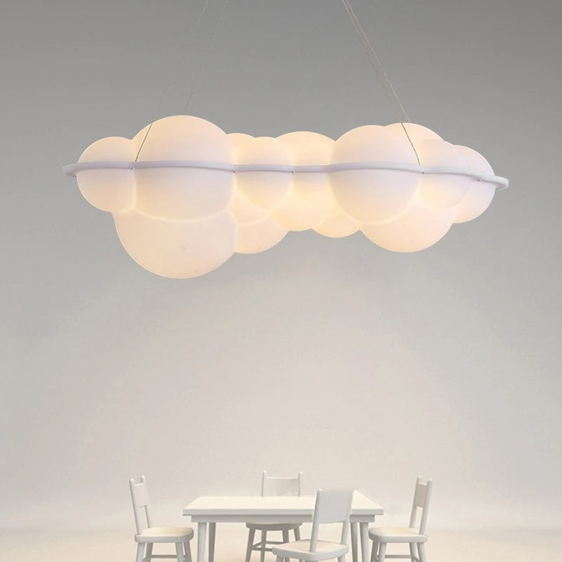 Lampadario a LED Moderno Minimalista, Lampada a Sospensione a Forma di Nuvola, Decorazione per Camera da Letto, Sala da Pranzo, Soggiorno, Bancone