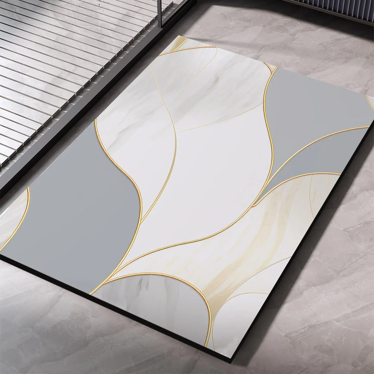 Diatomite Bathroom Carpet Foot Mat Quick Dry Bath Mats Non-slip Shower Rug Toilet Pad Doormat Washable