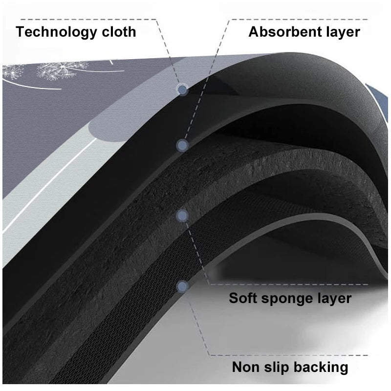 Diatomite Super Absorbent Bathroom Floor Mat Anti Slip Foot Carpet Quick-drying Shower Toilet Rug Doormat Washable Home Decor1PC