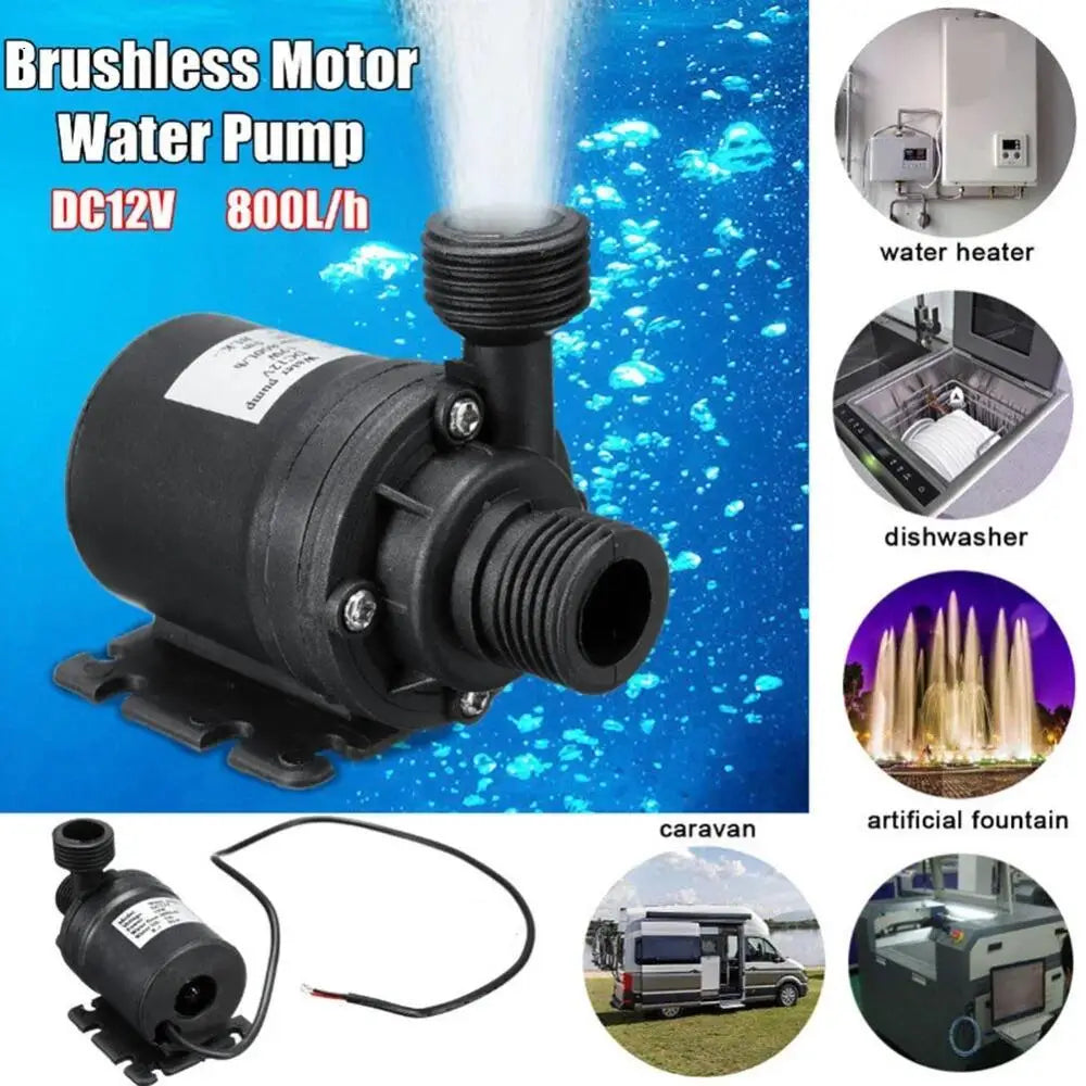 50W Solar Water Pump Low Noise Solar Fountain with Battery Backup for Continuous Operation solar pump basin for Garden and Pond