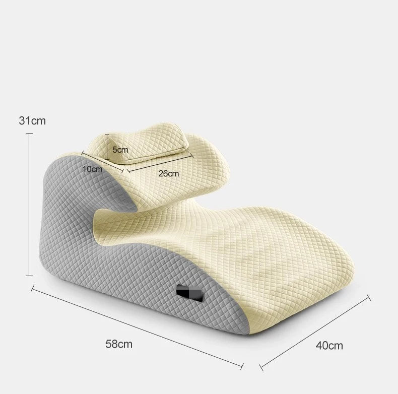 Cuscino relax 2025 Il nuovo cuscino ergonomico supporta la postura in qualsiasi posizione Design curvo unico adatto per massaggi, lettura
