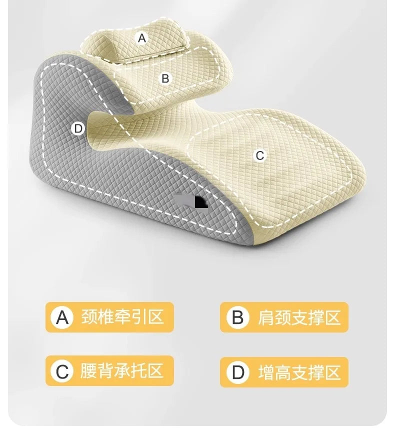 Cuscino relax 2025 Il nuovo cuscino ergonomico supporta la postura in qualsiasi posizione Design curvo unico adatto per massaggi, lettura