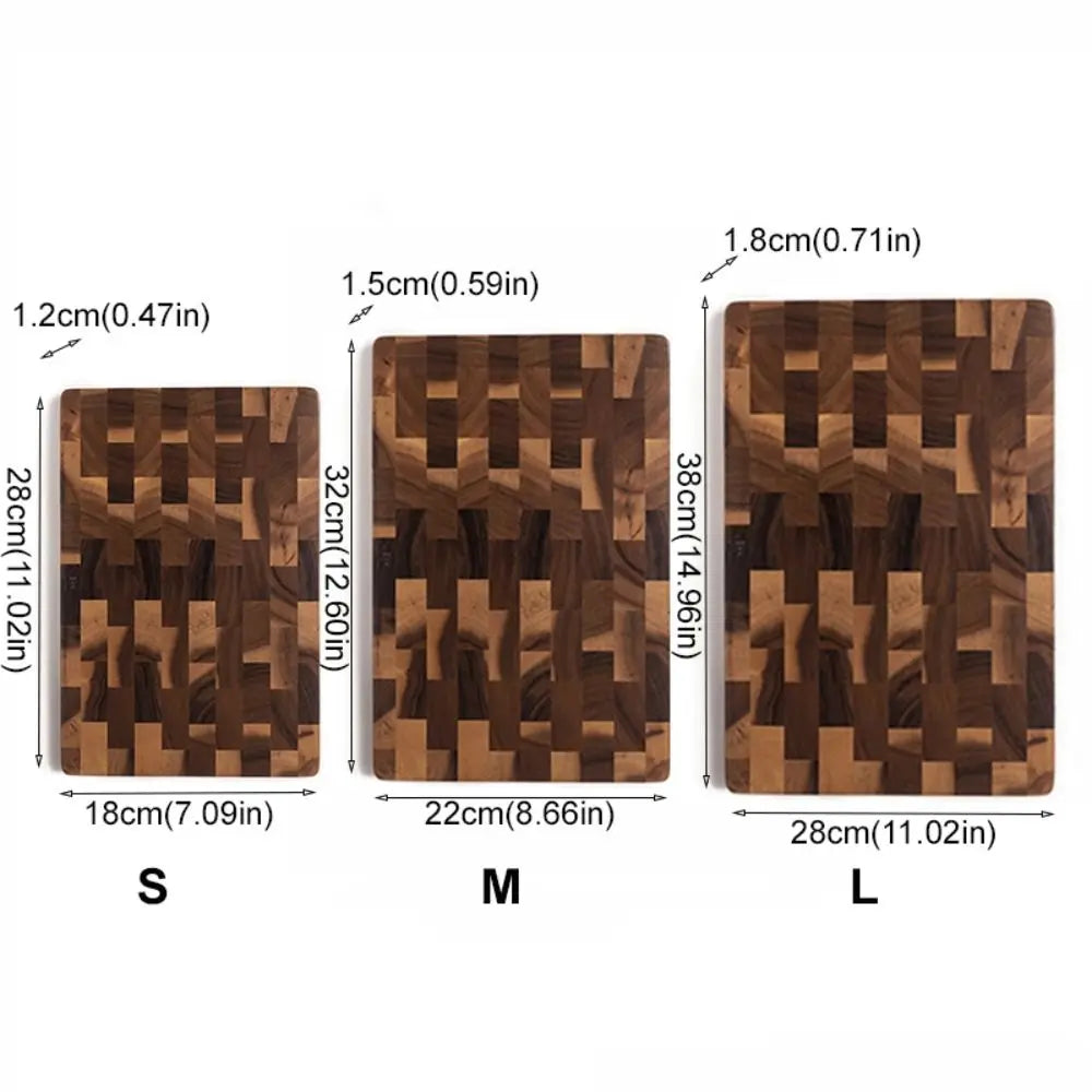 Tagliere per giunzioni in legno di acacia a doppia faccia utilizzando tagliere a prova di muffa Tagliere rettangolare a prova di umidità per frutta