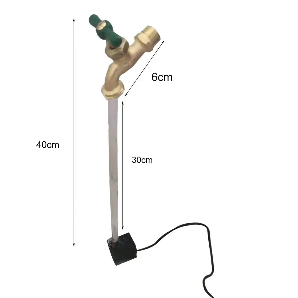 Float Faucet Fountain  Delicate Floating Tap Holiday Gift Invisible Spout  with Pipe Watering Can Fountain