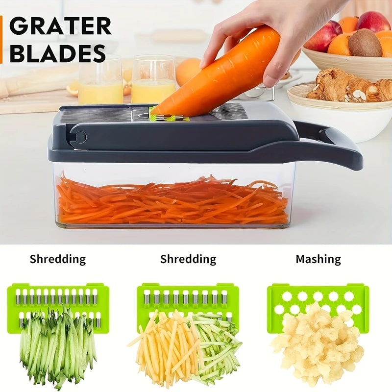 Multifunctional Vegetable Chopper Handle Food Grate Food Chopper Vegetable Slicer Dicer Cut Kitchen Items Onion Chopper ﻿