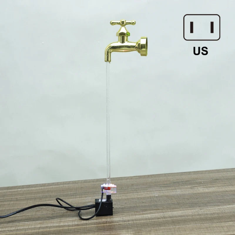 Invisible Flowing Spout Water Can Fountain, Floating Tap Fountain, Novelty Faucet for Home Garden, Courtyard Decoration, Magic