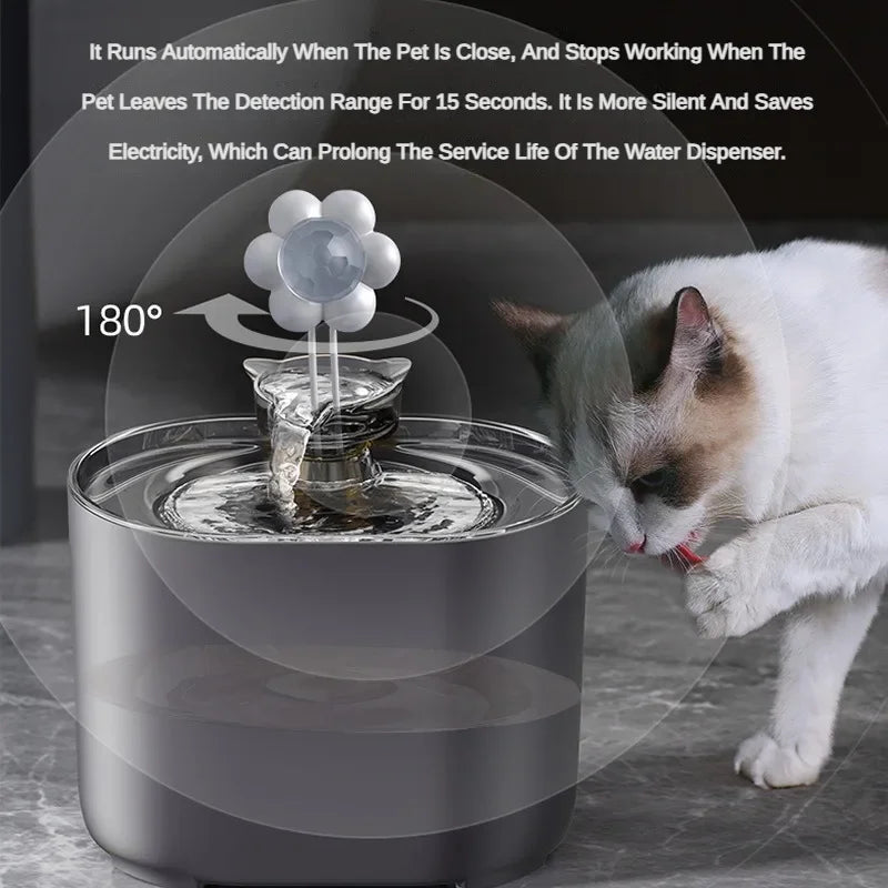 Pet Cat Water Fountain Automatic Circulation Filter Cat and Dog Water Fountain USB Electric Silent Pump Fuente De Agua Para Gato