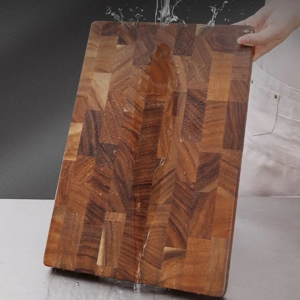 Tagliere per giunzioni in legno di acacia a doppia faccia utilizzando tagliere a prova di muffa Tagliere rettangolare a prova di umidità per frutta