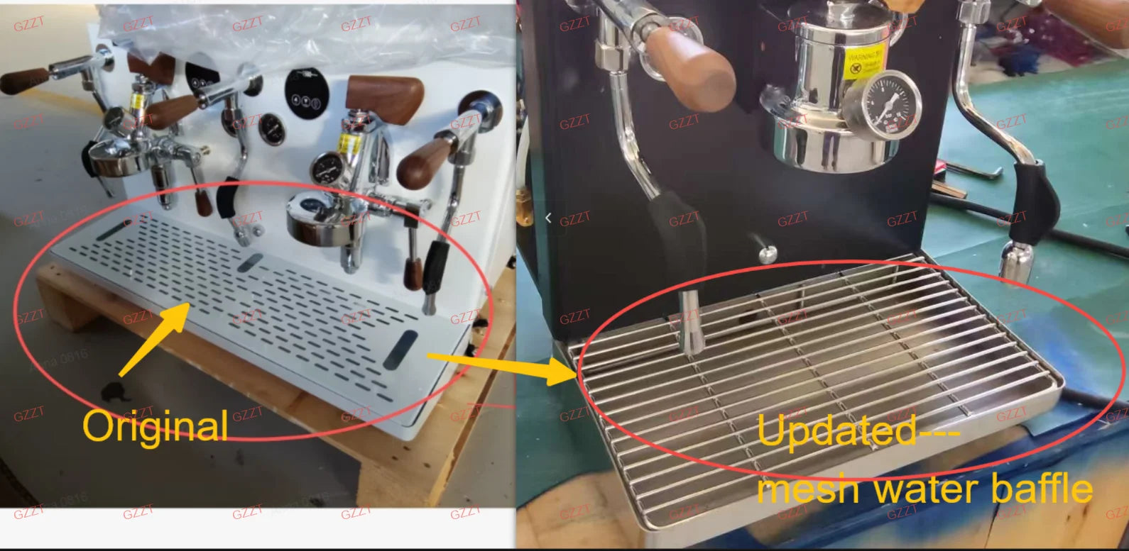 GZZT CMSM3000 Professional Espresso Coffee Machine 9Bar Rotary Pump Multi-boiler PID Control Adj Multi-parameters Coffee Maker