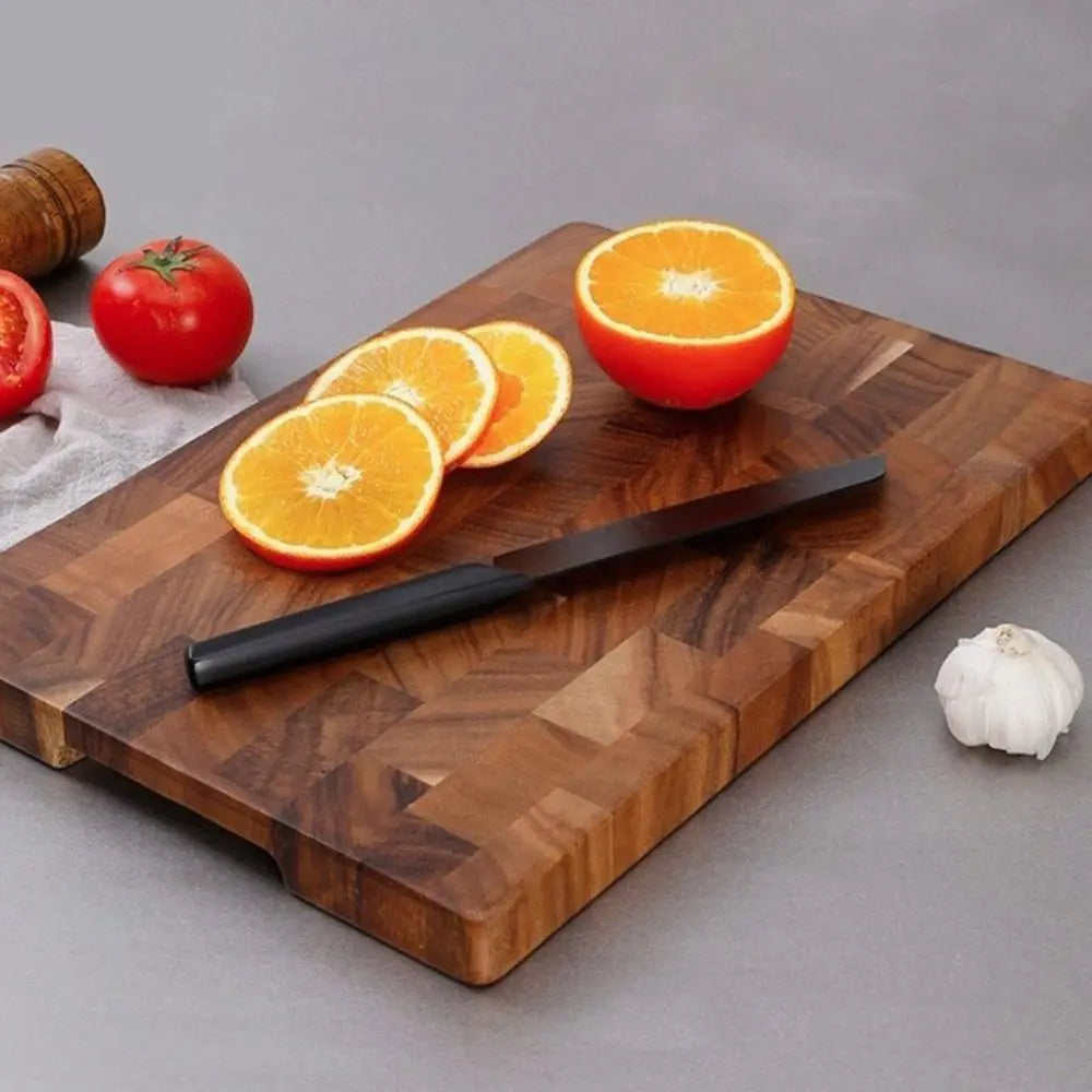 Tagliere per giunzioni in legno di acacia a doppia faccia utilizzando tagliere a prova di muffa Tagliere rettangolare a prova di umidità per frutta