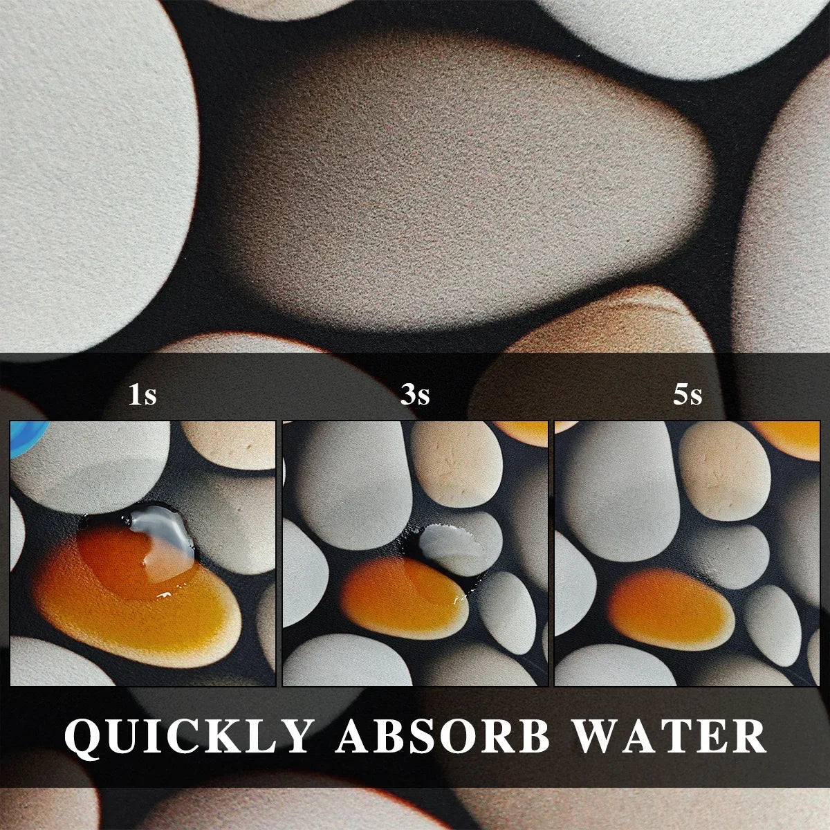 Bathroom Carpet Diatom Mud Floor Mat Anti-slip Foot Wiping Mats Diatomite Soft Water-absorbing Quick-drying Bath Rugs Washable