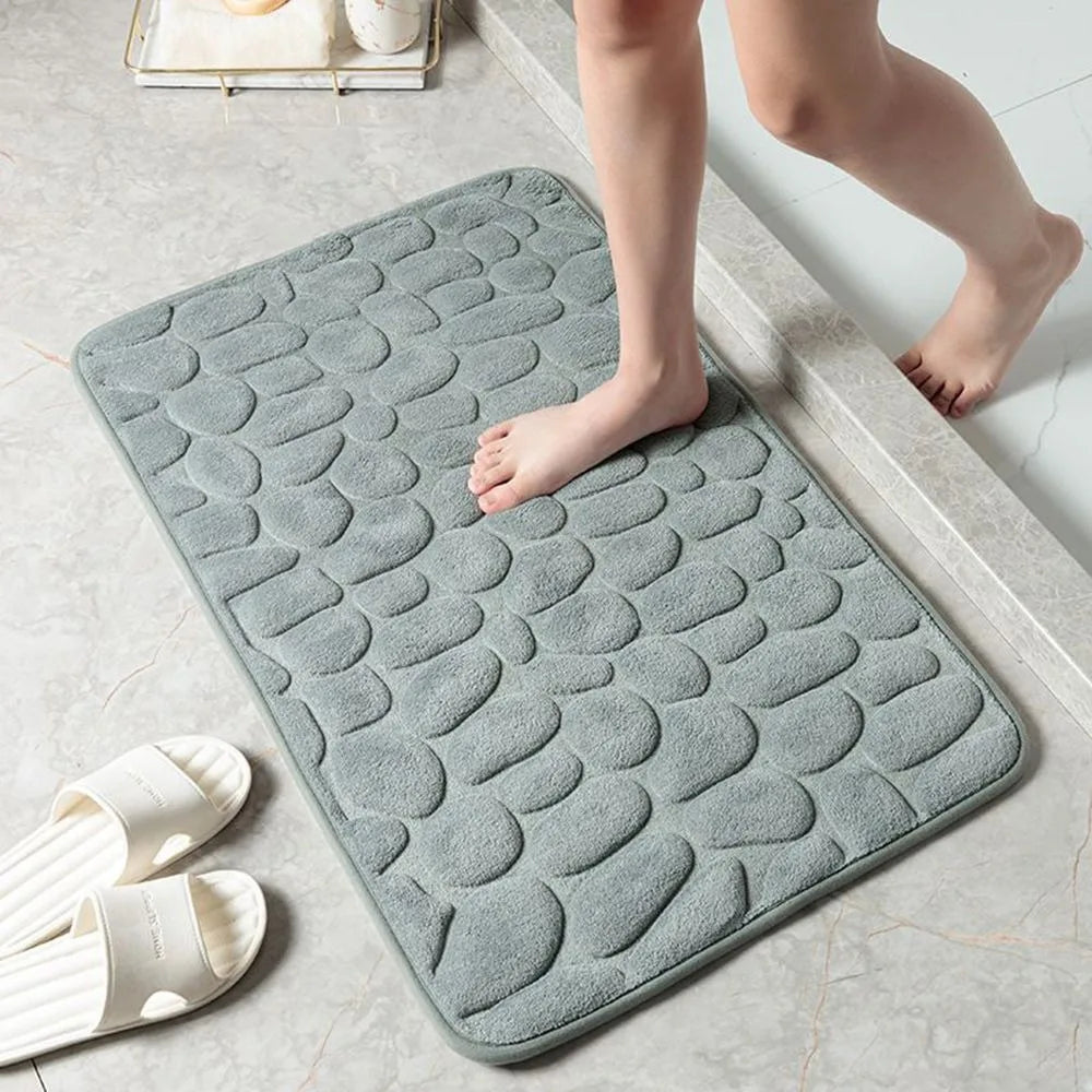 Durable Water Absorption Bath Mat Washable Non-slip Doormat Household Bathtub Bathroom