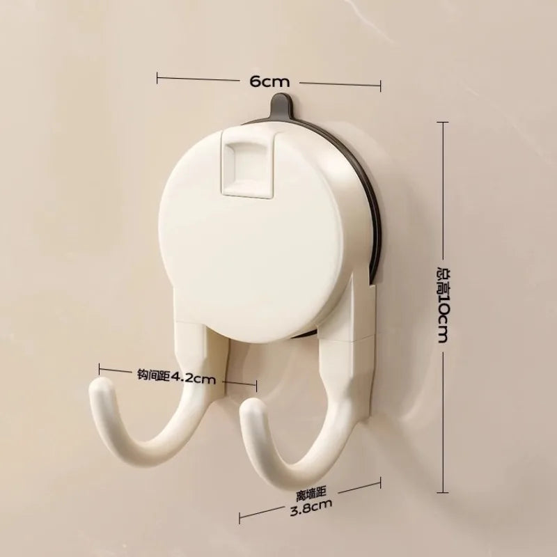 Gancio a ventosa Nessuna perforazione richiesta Ganci da bagno Porta della cucina Gancio per vestiti posteriori Ganci doppi Ganci robusti ganci portanti