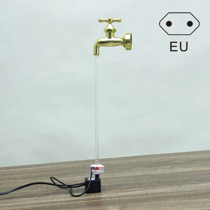 Invisible Flowing Spout Water Can Fountain, Floating Tap Fountain, Novelty Faucet for Home Garden, Courtyard Decoration, Magic