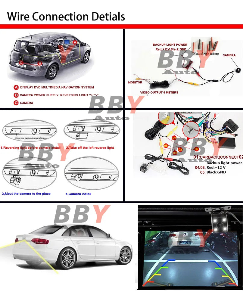 Telecamera posteriore per visione notturna HD per Alfa Romeo GT 2003 ~ 2018 Alfa Romeo Nuvola Spider 2006 ~ 2018 Telecamera targa retromarcia