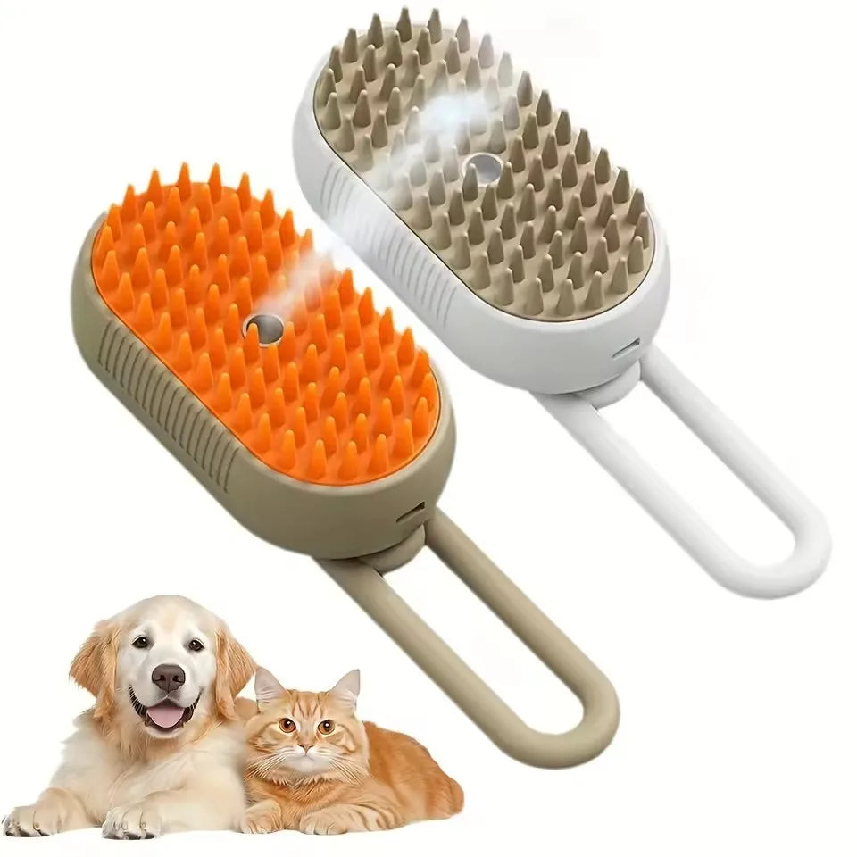 Steam Brush Cat Brush Cats Vaporizer Pet Hair Brush Remover Pets Cleaning Steamy Spray Massage Comb 3in1 Grooming Supplies