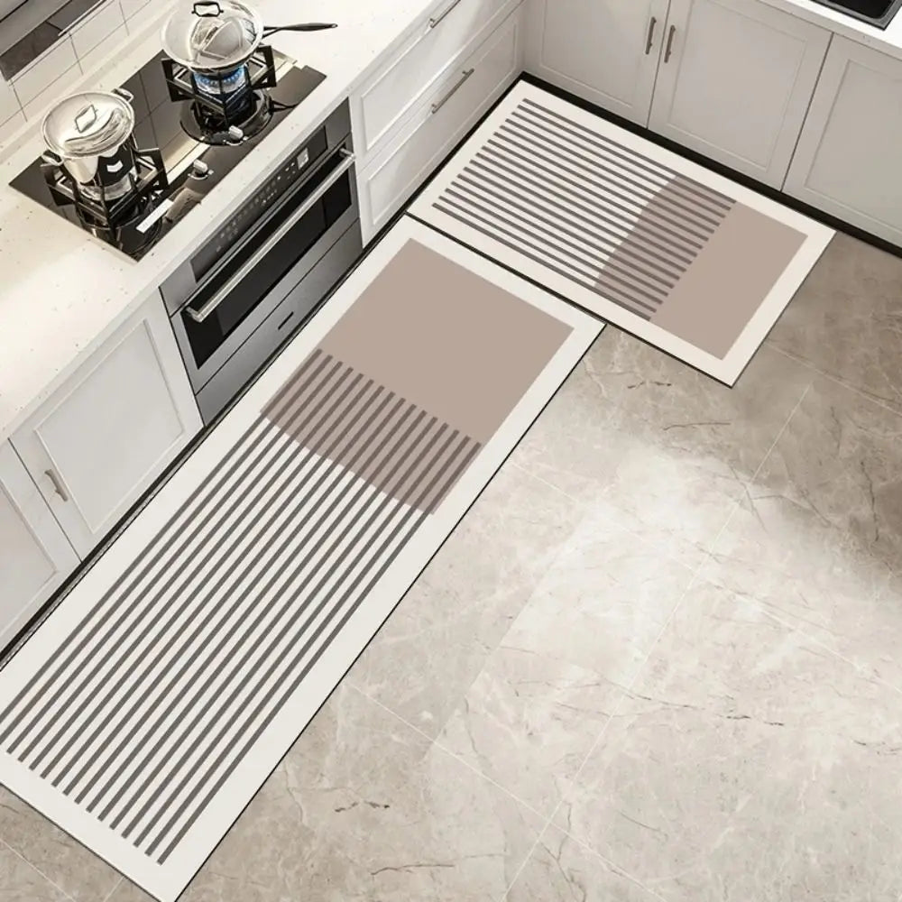 Kitchen Supplies Diatomite Kitchen Floor Mat Super Absorbent Long Carpet Non-slip Soft Entrance Doormat Home