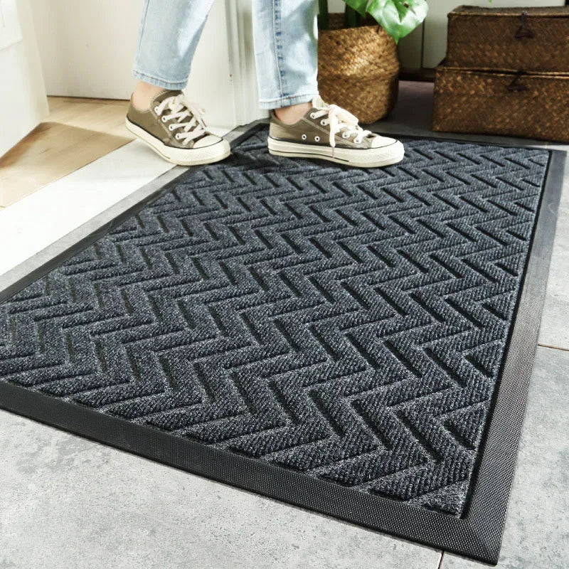 Doormat Non Slip Waterproof Dustproof Carpet Bath Mat Rubber Indoor Outdoor Rug Durable Home Hotel Entrance Doormat 75*45cm