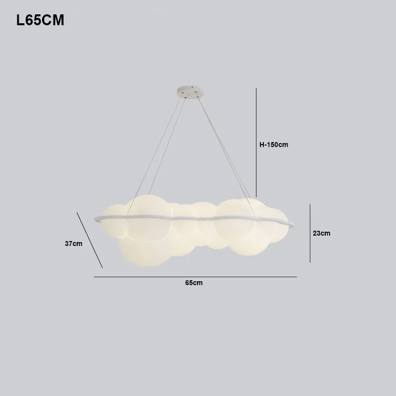 Lampadario a LED Moderno Minimalista, Lampada a Sospensione a Forma di Nuvola, Decorazione per Camera da Letto, Sala da Pranzo, Soggiorno, Bancone