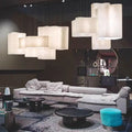 Nuvola Cloud Lampada a sospensione Designer Lampada in tessuto curvo fatta a mano Novità Camera da letto Comodino Caffetteria Ristorante Salotto Wabi Sabi Light