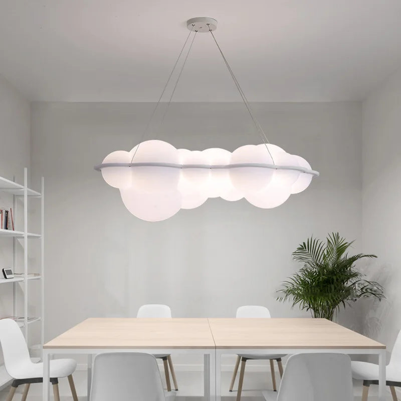 Lampadario a LED Moderno Minimalista, Lampada a Sospensione a Forma di Nuvola, Decorazione per Camera da Letto, Sala da Pranzo, Soggiorno, Bancone