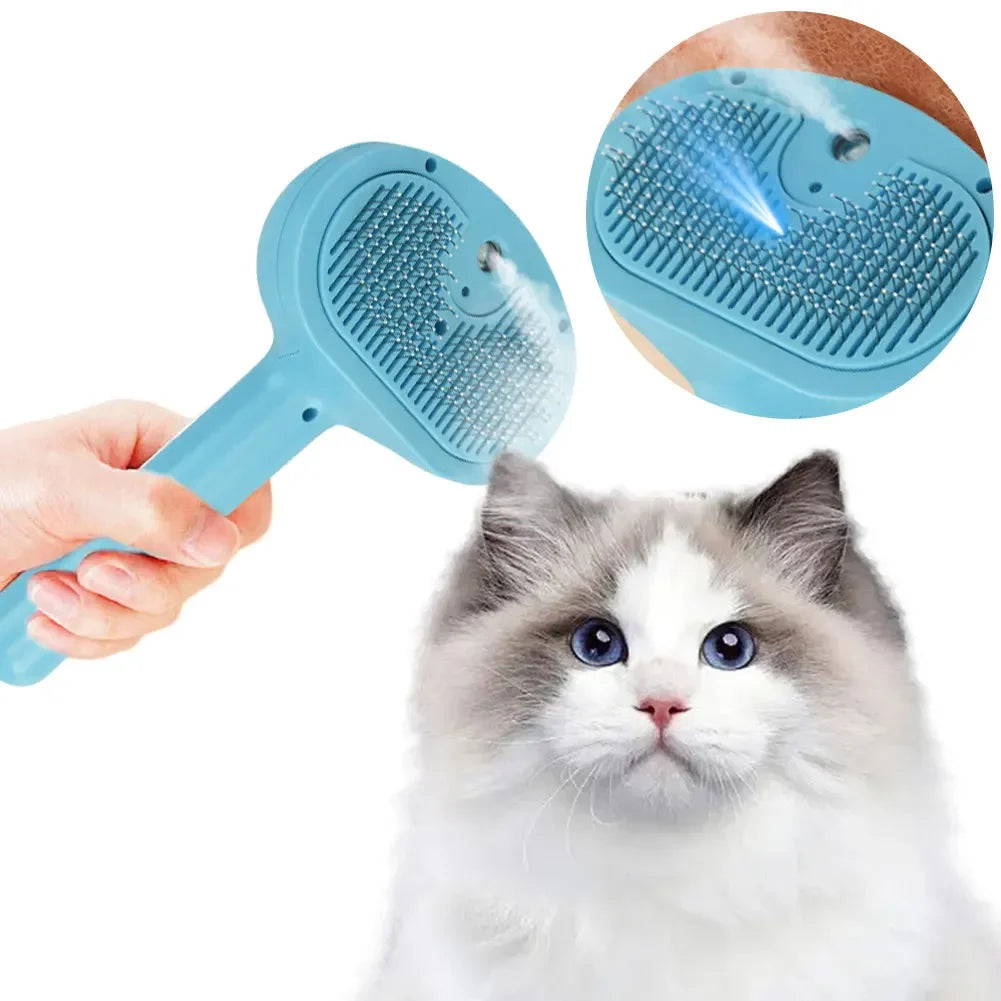 Self-cleaning Pet Hair Remove Comb Multi-Function Electric Spray Steam Brush For Cats Grooming Brushes Dog Combs Pet Supplies