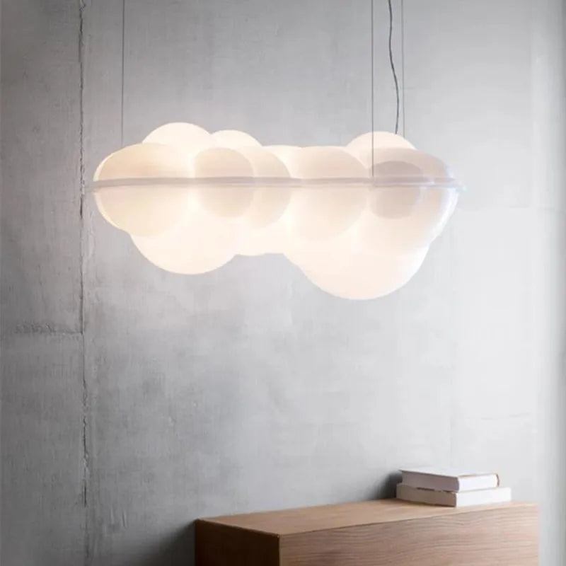 Lampadario a LED Moderno Minimalista, Lampada a Sospensione a Forma di Nuvola, Decorazione per Camera da Letto, Sala da Pranzo, Soggiorno, Bancone