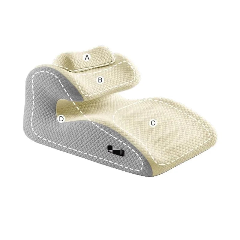 Cuscino relax 2025 Il nuovo cuscino ergonomico supporta la postura in qualsiasi posizione Design curvo unico adatto per massaggi, lettura