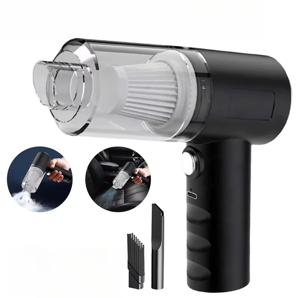 Portable Handheld Vacuum Cleaner for Cars and Small Household Use - Multi-Purpose Vehicle & Home Cleaning Pump
