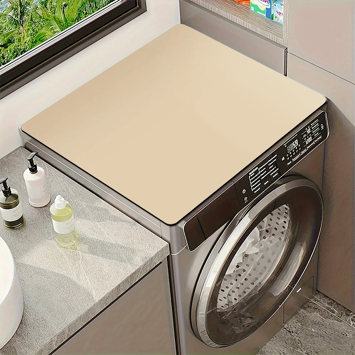 Solid color diatom mud washing machine countertop non-slip pad absorbent table mat tableware drain pad insulation pad