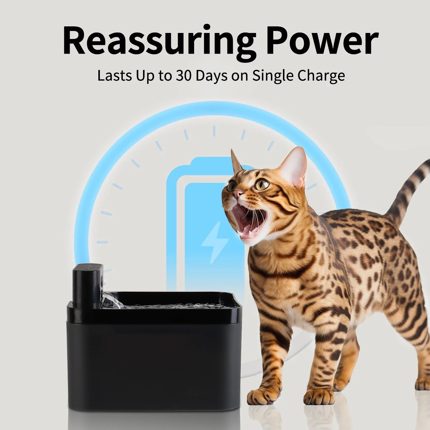 2.2LPet cat Water Fountain Silent Battery SensorTwo-in-One Ultra-Quiet Dispenser  Cat Water Fountain Cats Water Dispenser Indoor