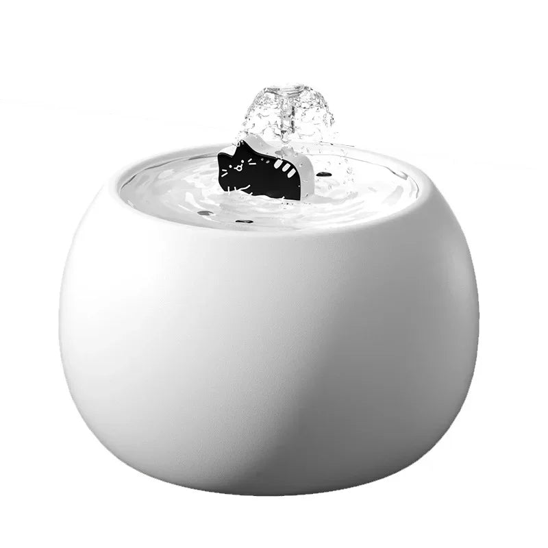 1L/1.5L Ceramic Cat Water Fountain Automatic Pet Water Dispenser Bowl with silent pump 1 filter distributeur automatique chat
