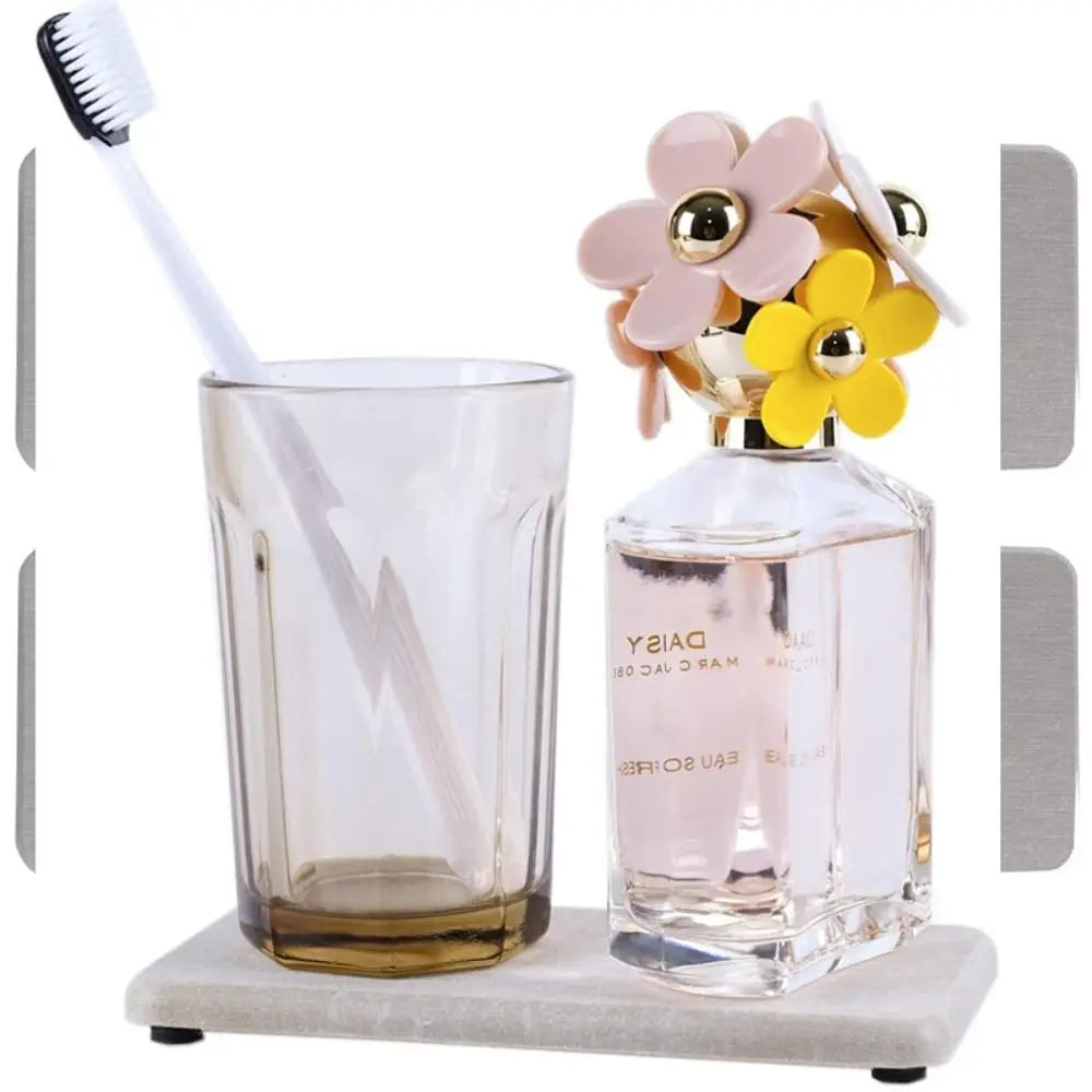 4 Pcs Fast Drying Diatomite Stone Sink Tray Dry and Tidy Instant Dry Sink Stone Soap Tray Hand Soap Holder